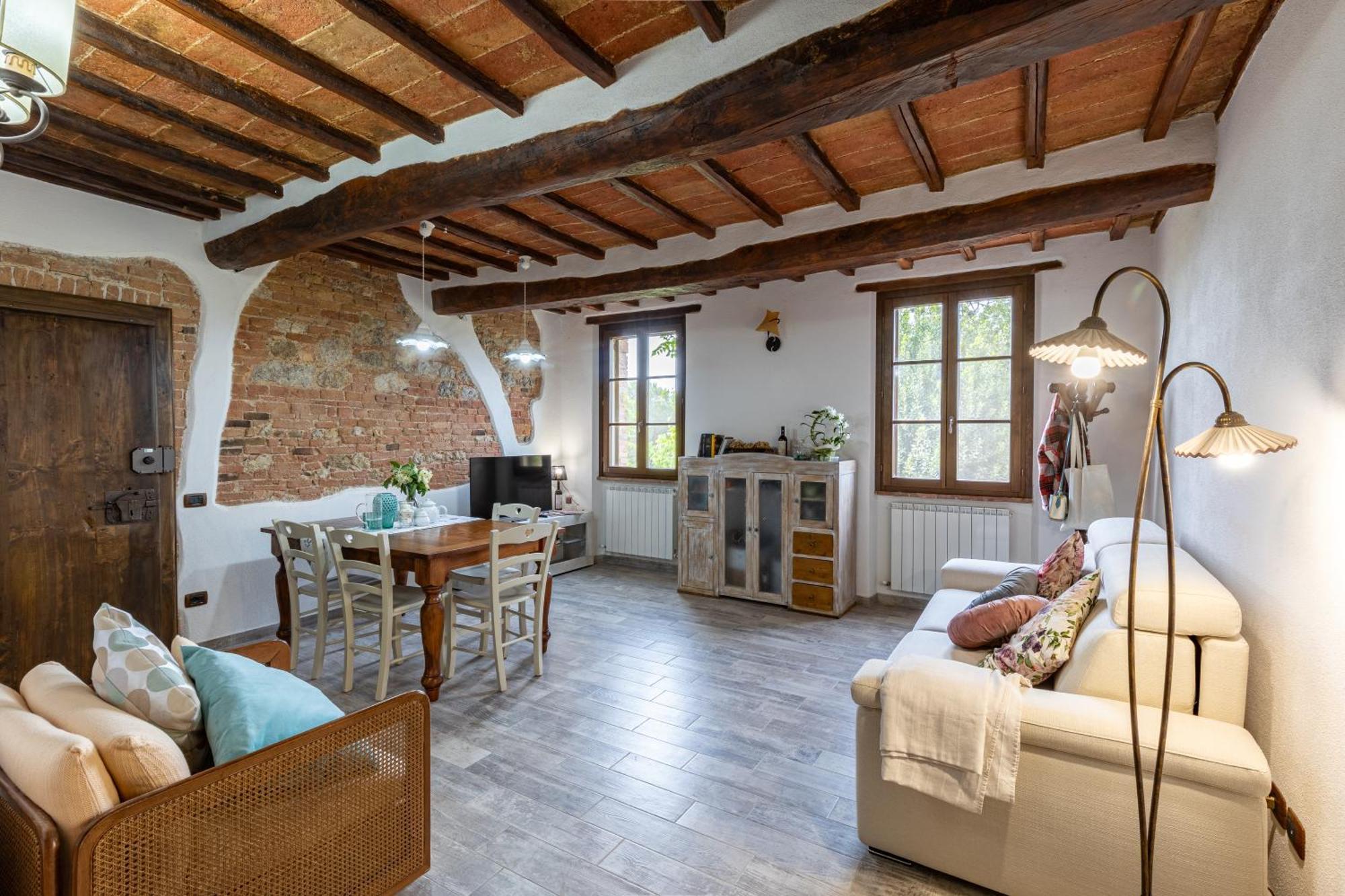 Pociano 1863 - Country House With Stunning View Of Siena Lupompesi 外观 照片